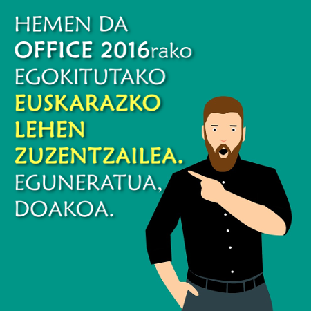Microsoft Officeren bertsio berrienarentzat egokitutako euskarazko lehen zuzentzaile automatikoa, Hobelex