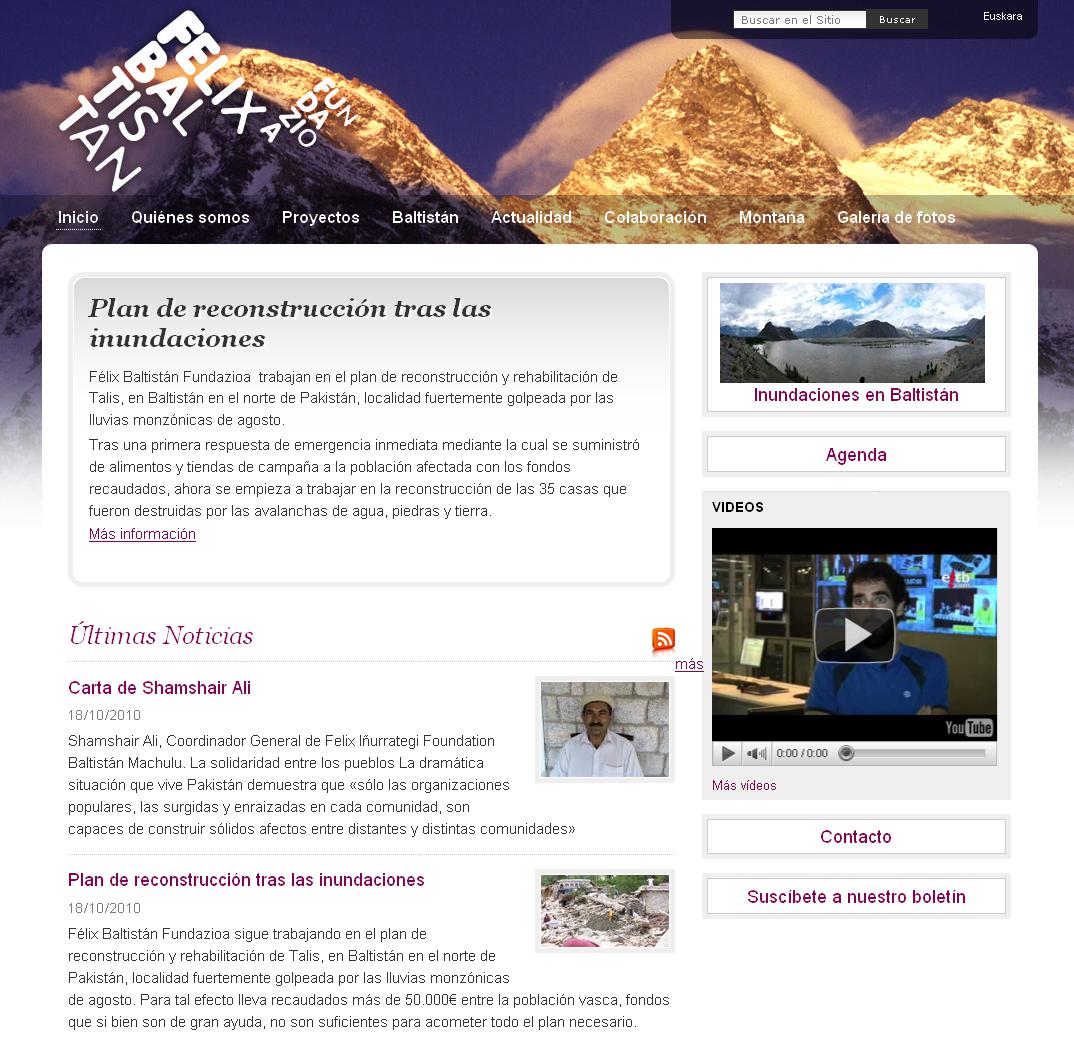 Nueva web de la Fundación Felix Baltistan
