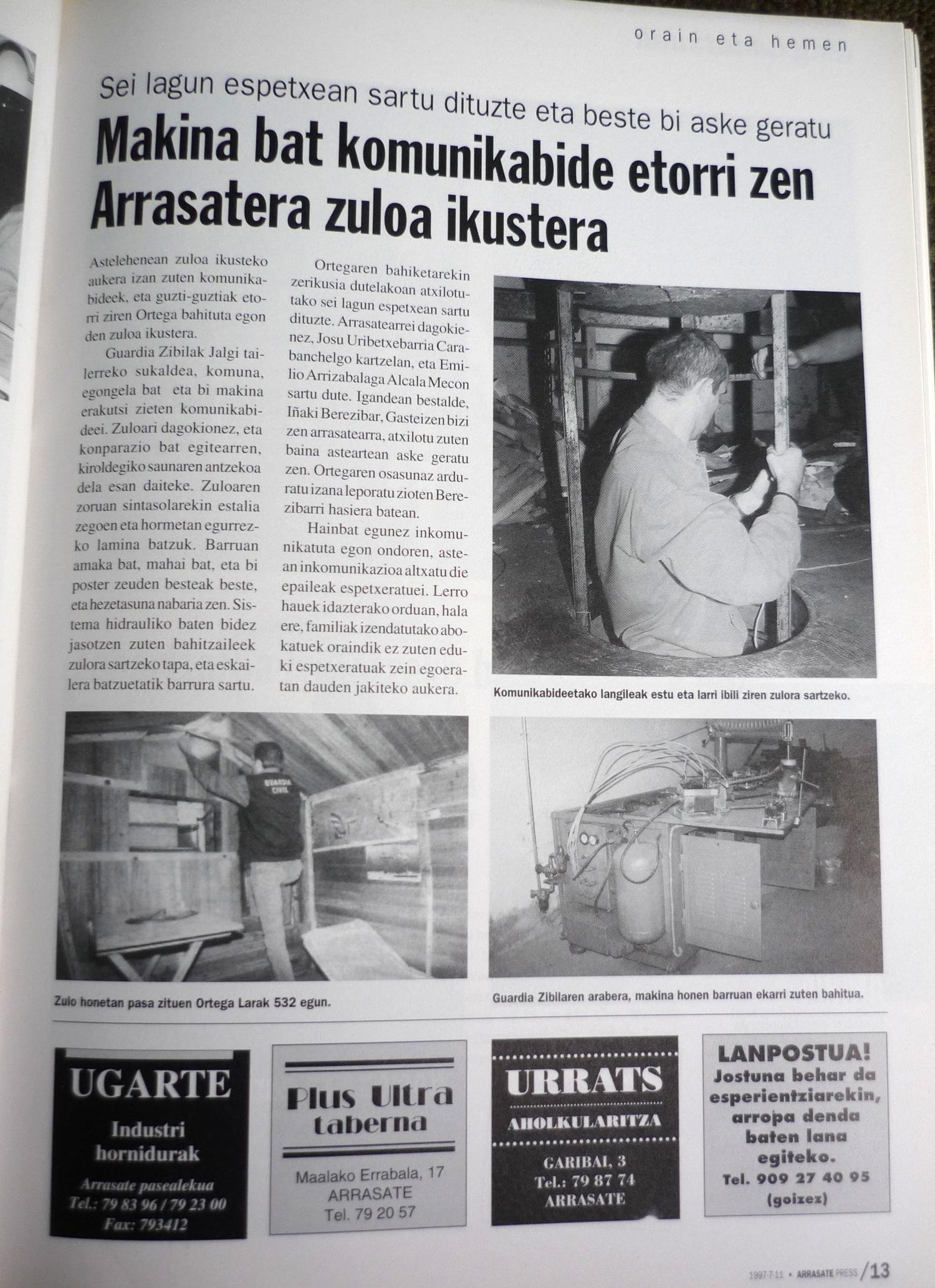 Komunikabideak zuloan