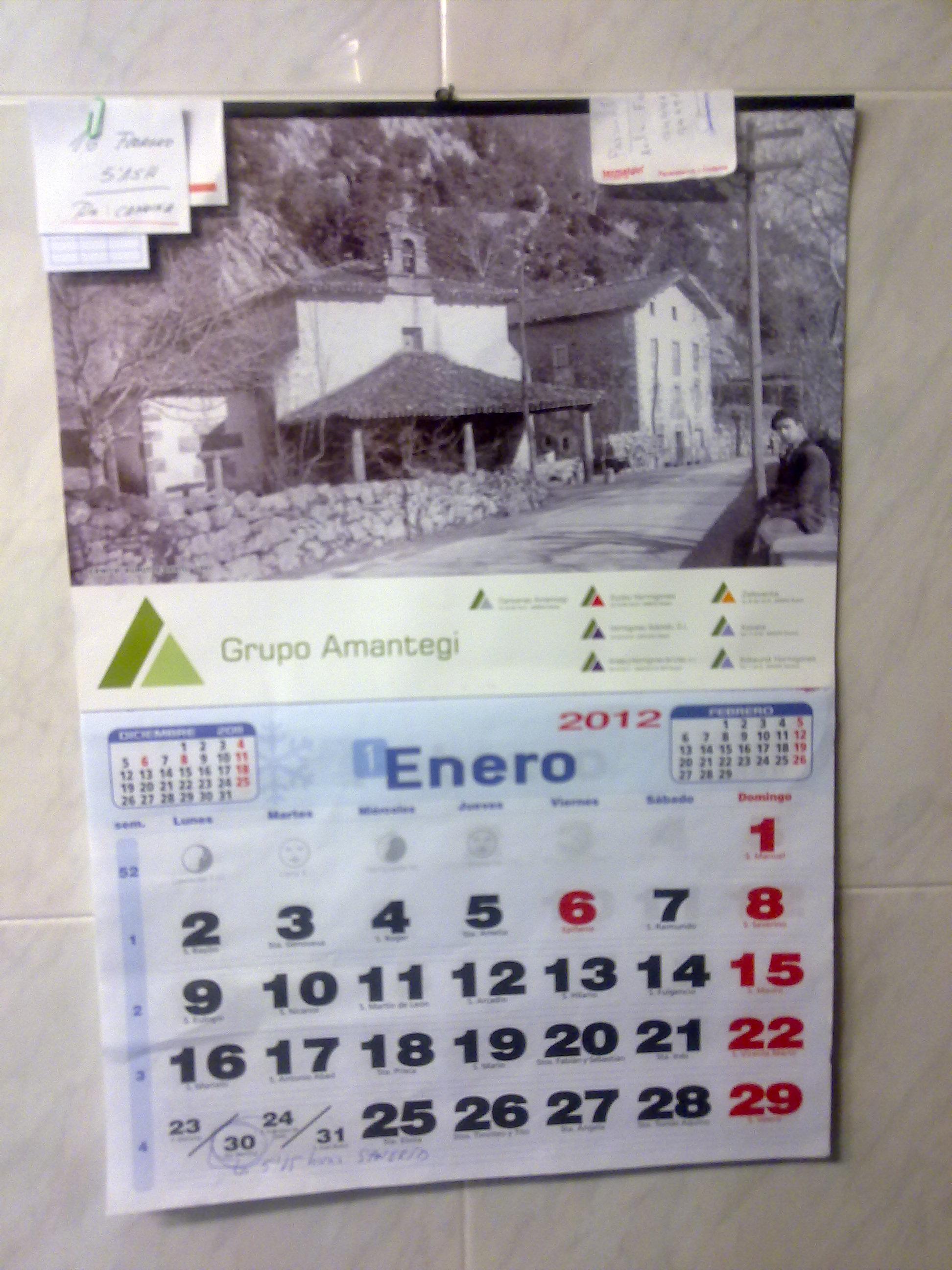 2012. urteko egutegia