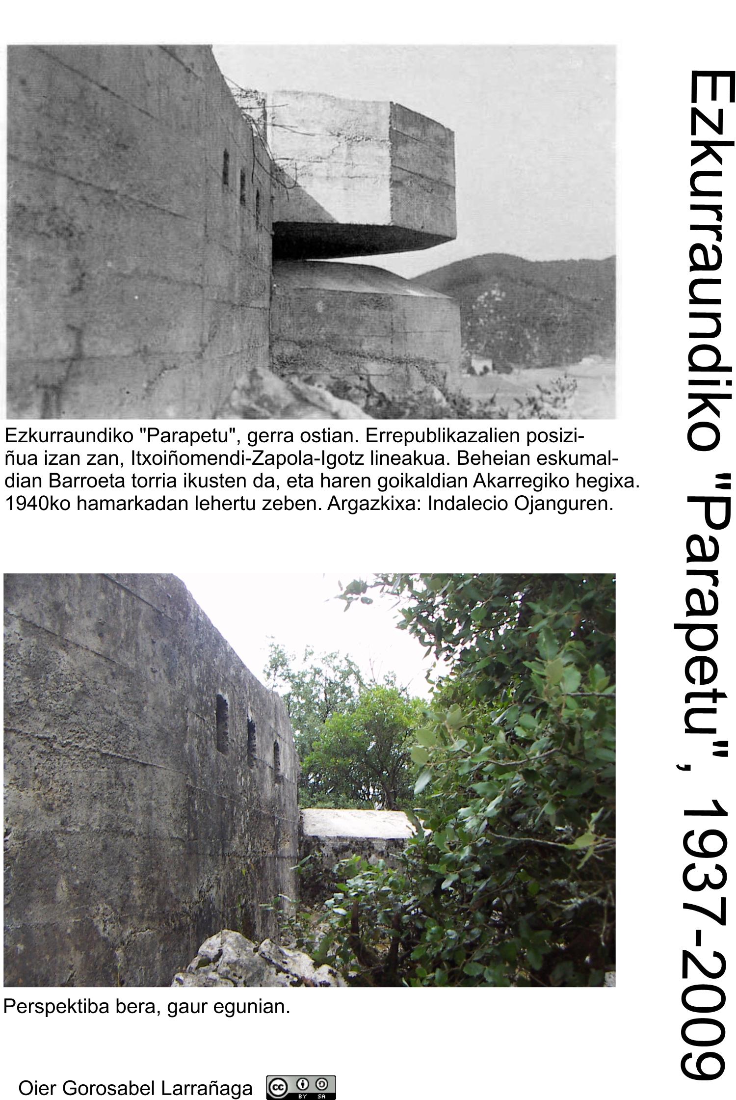 Ezkurraundiko "Parapetu"