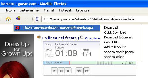 Download Helper: audioa jaisten