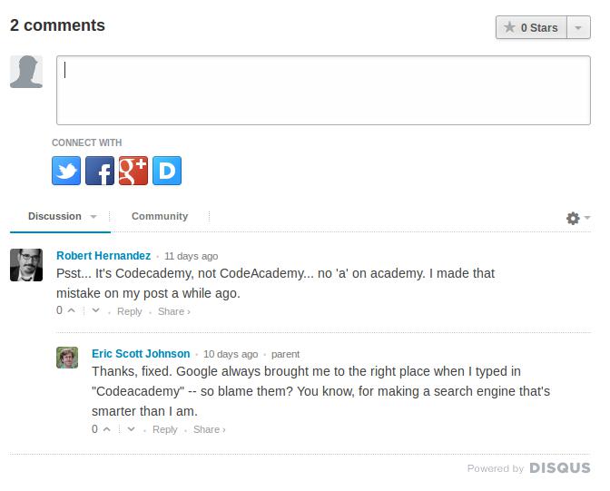 Disqus iruzkin sistema