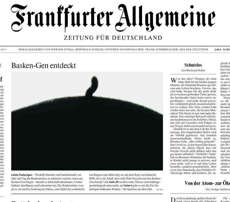 Txapela Frankfurter Allgemeine egunkaria