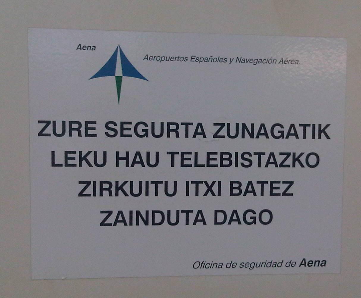Hondarribiko aireportuan