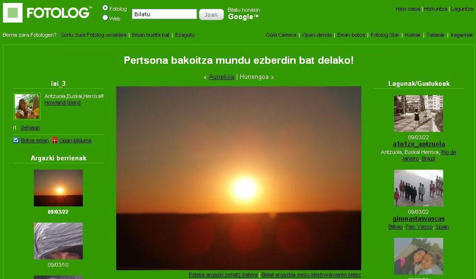 Fotolog euskaraz