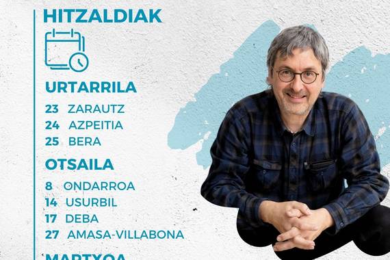 Iñaki Iurrebaso soziolinguistaren hitzaldi sorta herriz herri