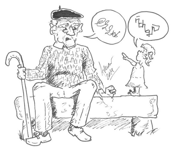 Noiz galdu zen euskara Laudion?