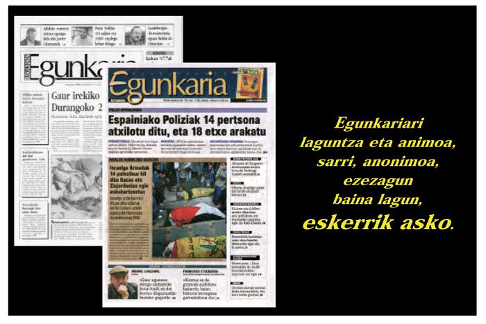 Egunkaria: esker mila