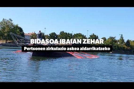 Bidasoa ibaian zehar pertsonen zirkulazio askea aldarrikatzeko