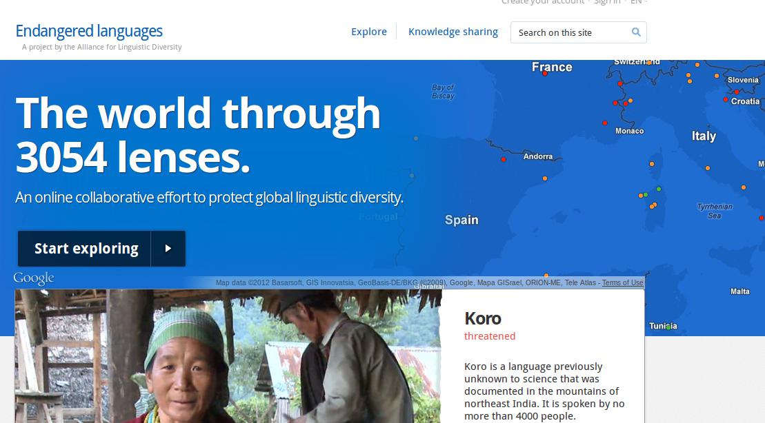 Endangered Languages webgunea