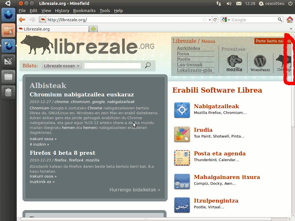 Librezale webgunea Ubuntu+Unity+1024px  sisteman