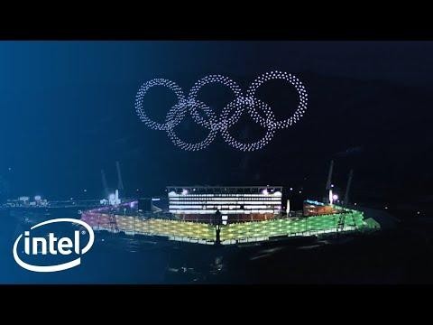 1.200 drone elkarrekin modu koordinatuan hegan, Koreako Olinpiar Jokoetan