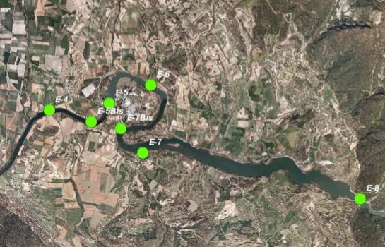 Garoña, eta uraren neurketa puntuak