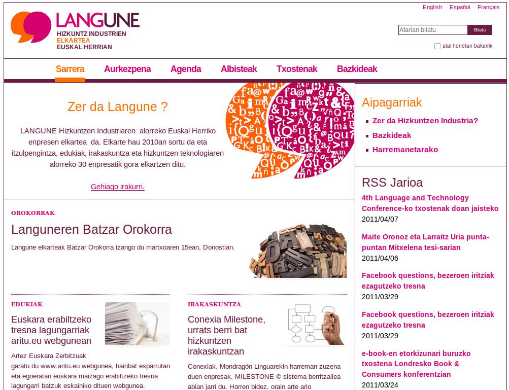 Langune webgunea