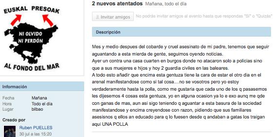 "Euskal presoak al fondo del mar"