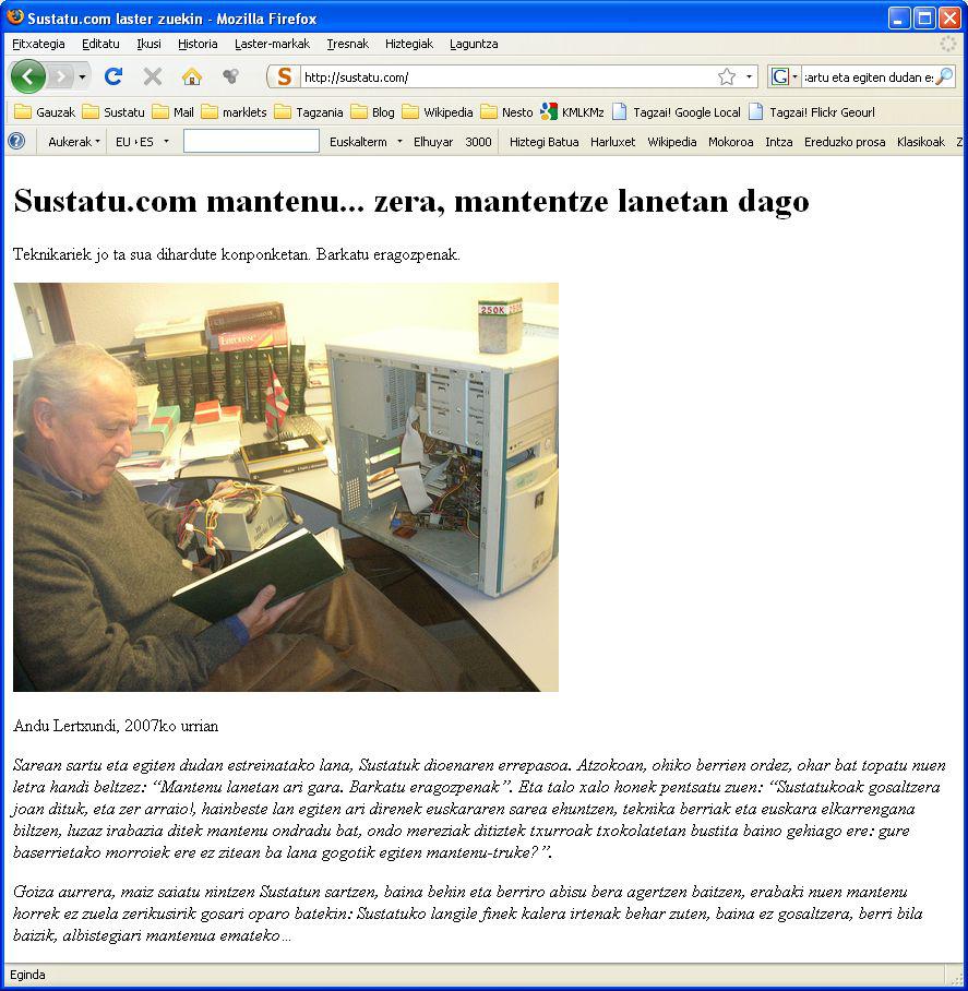 Sustatu mantentze lanetan