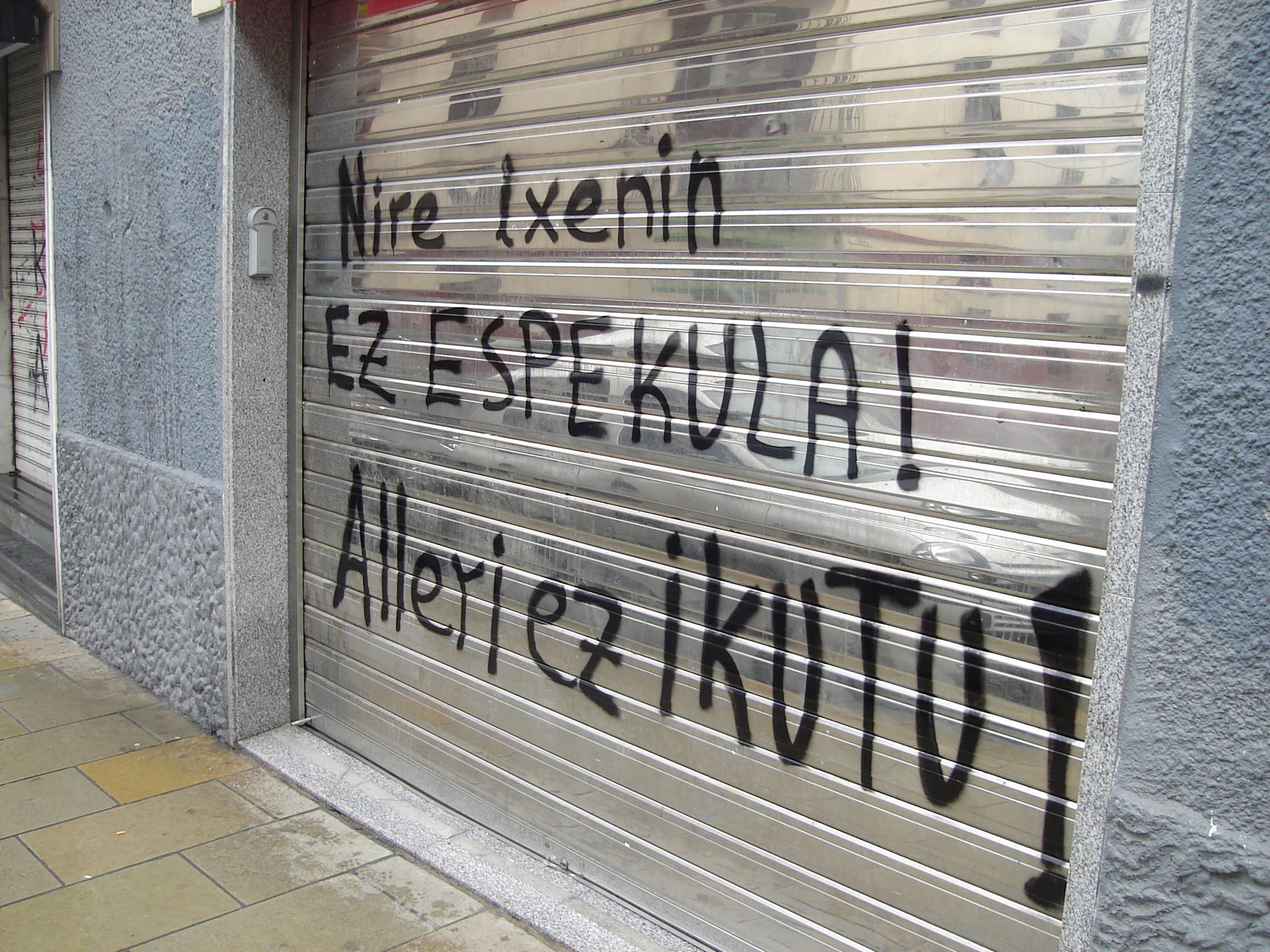 aieri ez ikutu! pintada