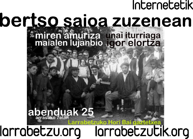 bertso saioa Internetetik