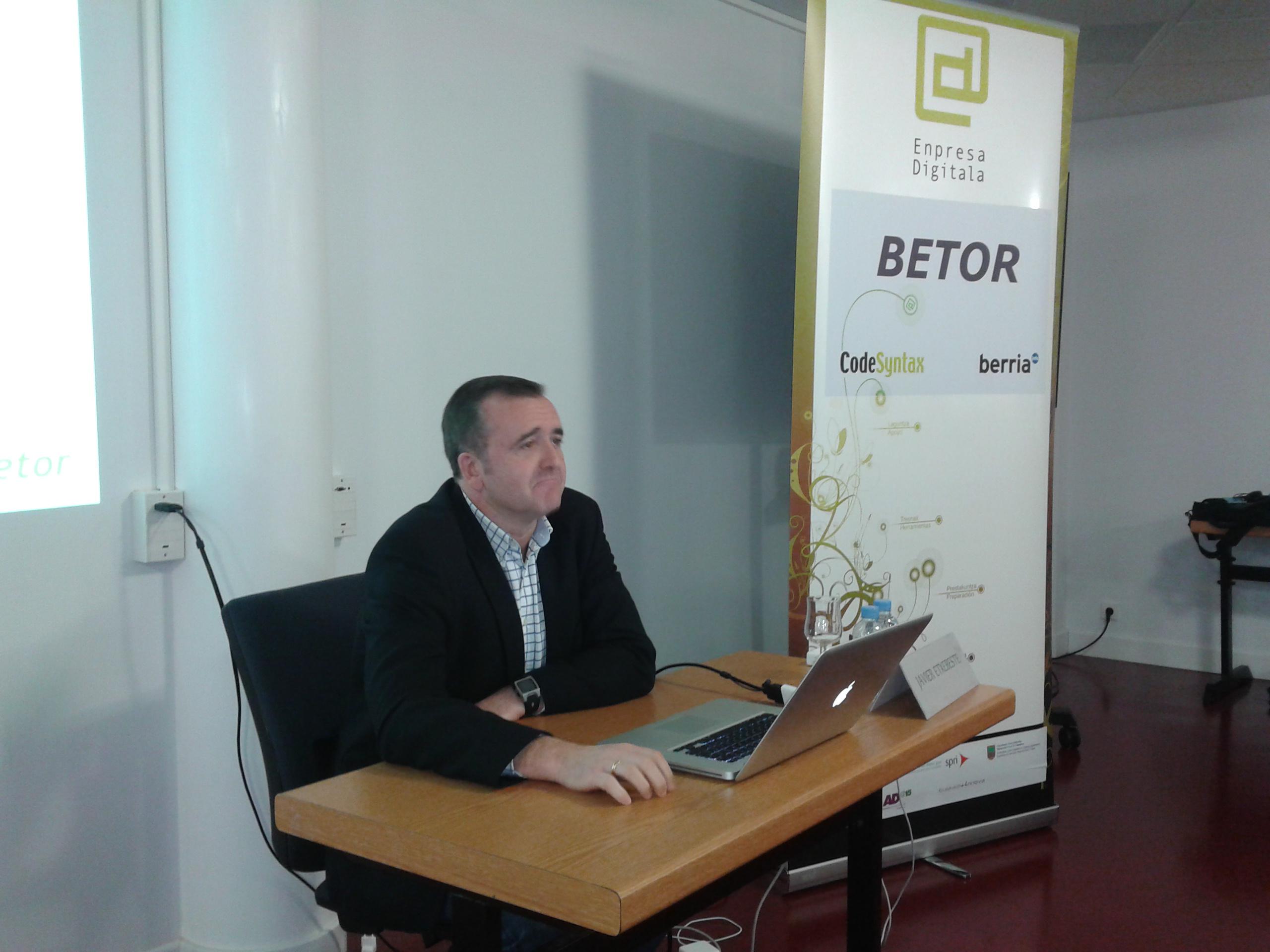 Javier Etxebeste, Betor hitzaldia ostegunean