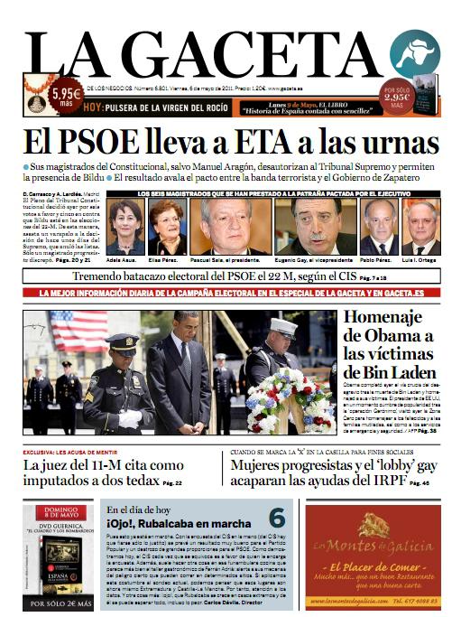 La Gaceta, azala