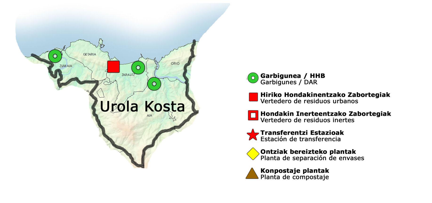 UROLA KOSTA MAPA