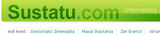 Sustatu, menu aukera berriak