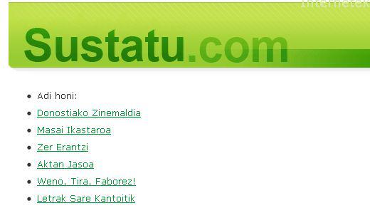 Sustatu, menu ikuskatze okerra
