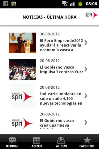 Spri app, albestiak gaztelania