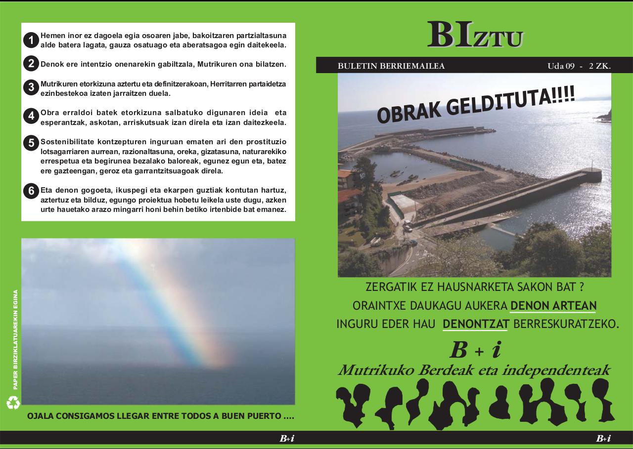 Mutrikuko portua: Biztu boletina 1