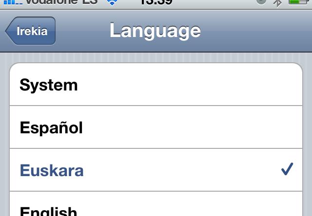 irekia euskaraz iphone