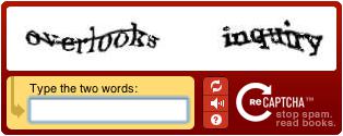 recaptcha adibidea