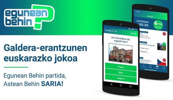 Galdera-erantzunen euskarazko joko berria: Egunean Behin