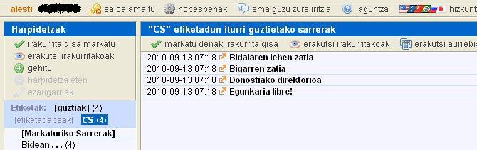 Alesti jario irakurgailua