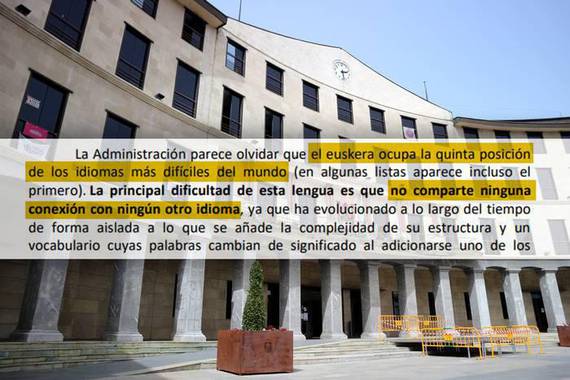 Epaile batek euskara "zaila" dela argudiatu du hizkuntza eskakizun bat saihesteko