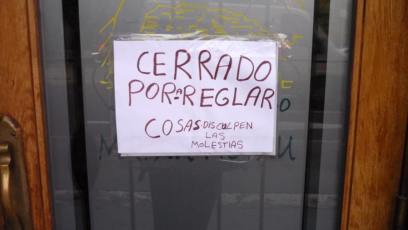 Cerrado por arreglar cosas