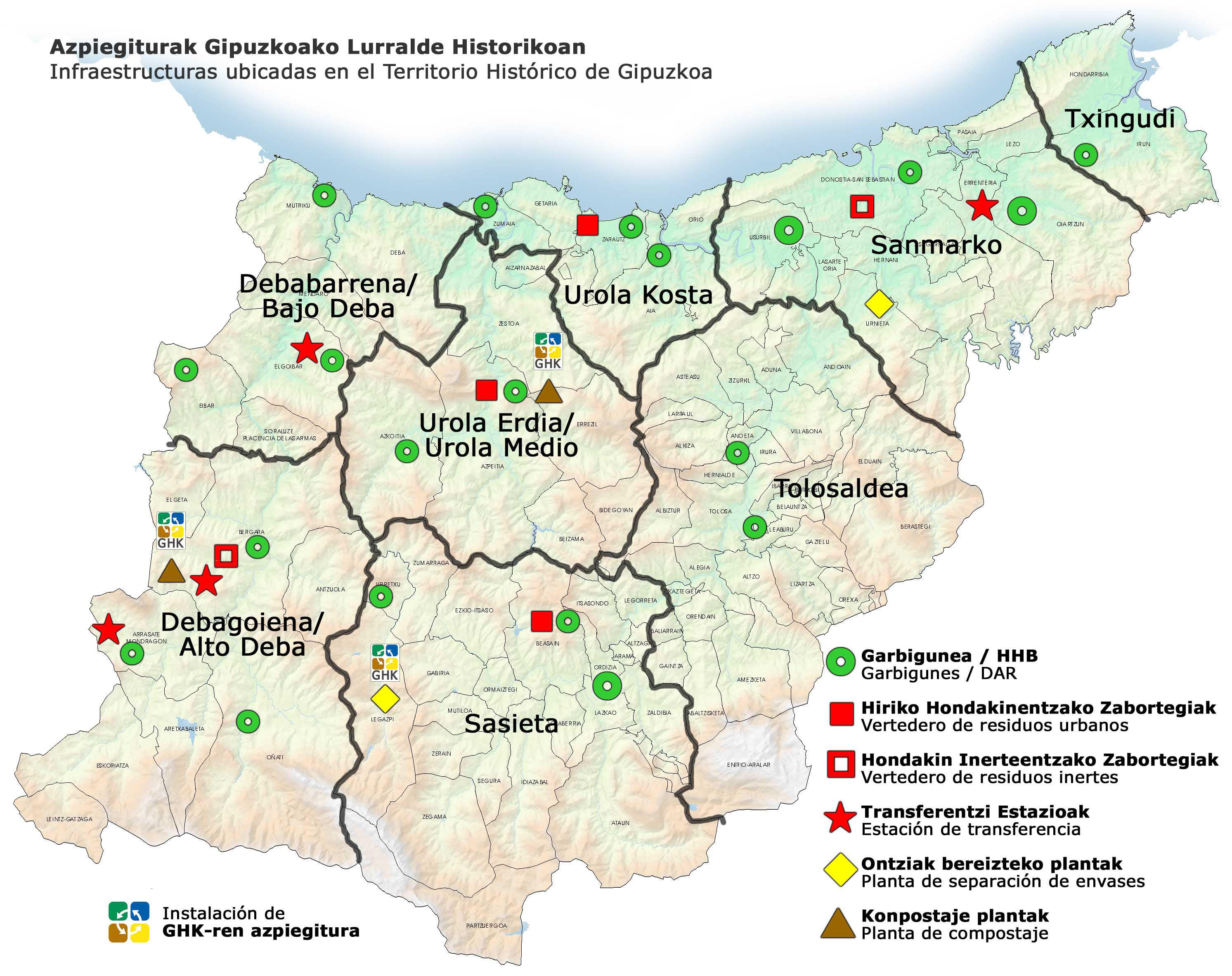 GIPUZKOA MAPA
