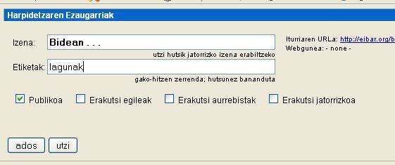 Alesti, harpidetzak sailkatu