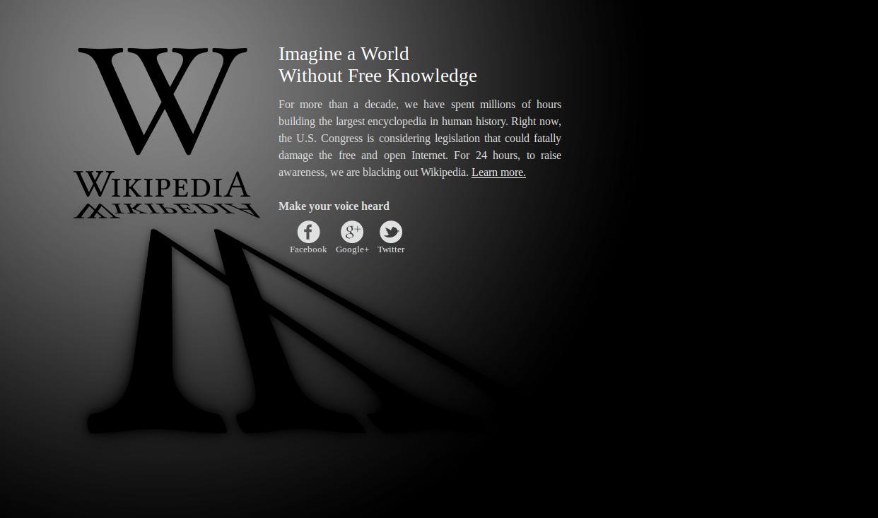 Wikipedia itxiera