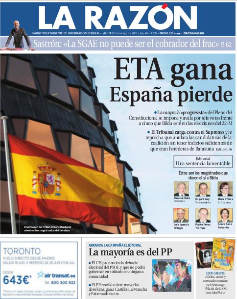 La Razon, azala