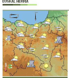 Euskalmeteko eguraldi mapa