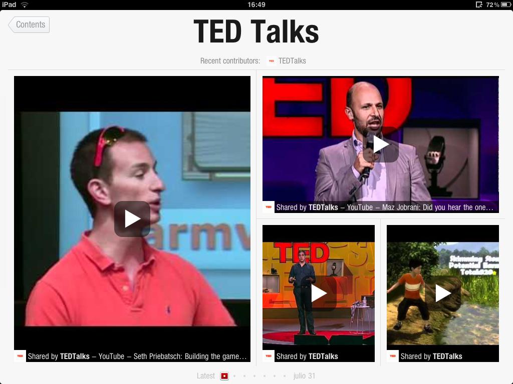 TED bideoak Flipboarden