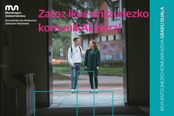 Ikus-entzunezko sormena eta Komunikazio digitala, bi ibilbide MUko komunikazio ikasketetan