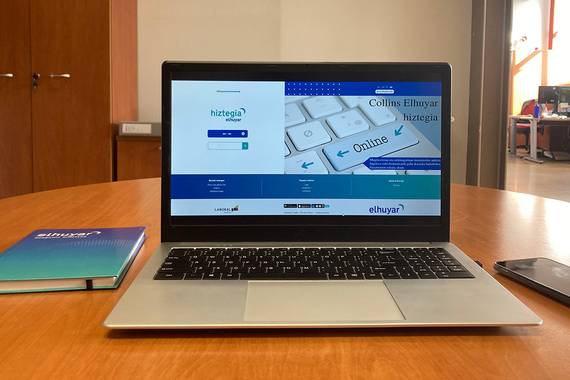 Collins Elhuyar euskara-ingelesa hiztegia online eta app gisa ere bai