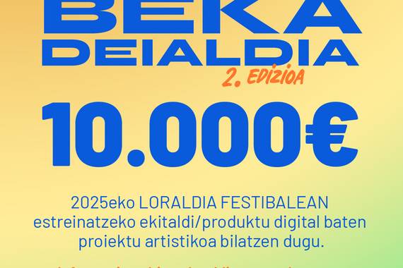 Loraldiak euskarazko sormen digital bekaren bigarren edizioa eta deialdia aurkeztu du