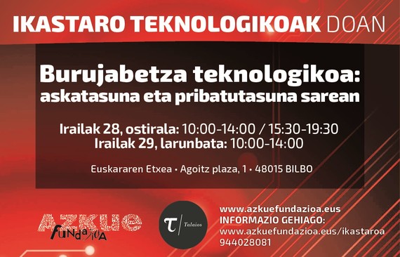 Teknologia ikastaroak irailetik abendua arte, Euskararen Etxean, doan!