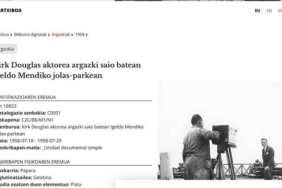 Donostiako Zinemaldiko artxiboa online