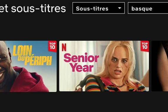 Netflix: albiste onak euskarazko azpidatzi-zaleentzat