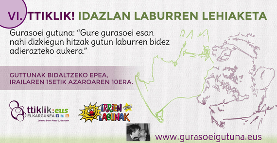 Badator VI. ttiklik GURASOEI GUTUNA idazlan laburren lehiaketa