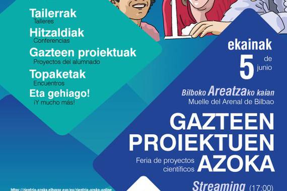 Elhuyar Zientzia Azoka presentziala, ekainaren 5ean, Bilbon